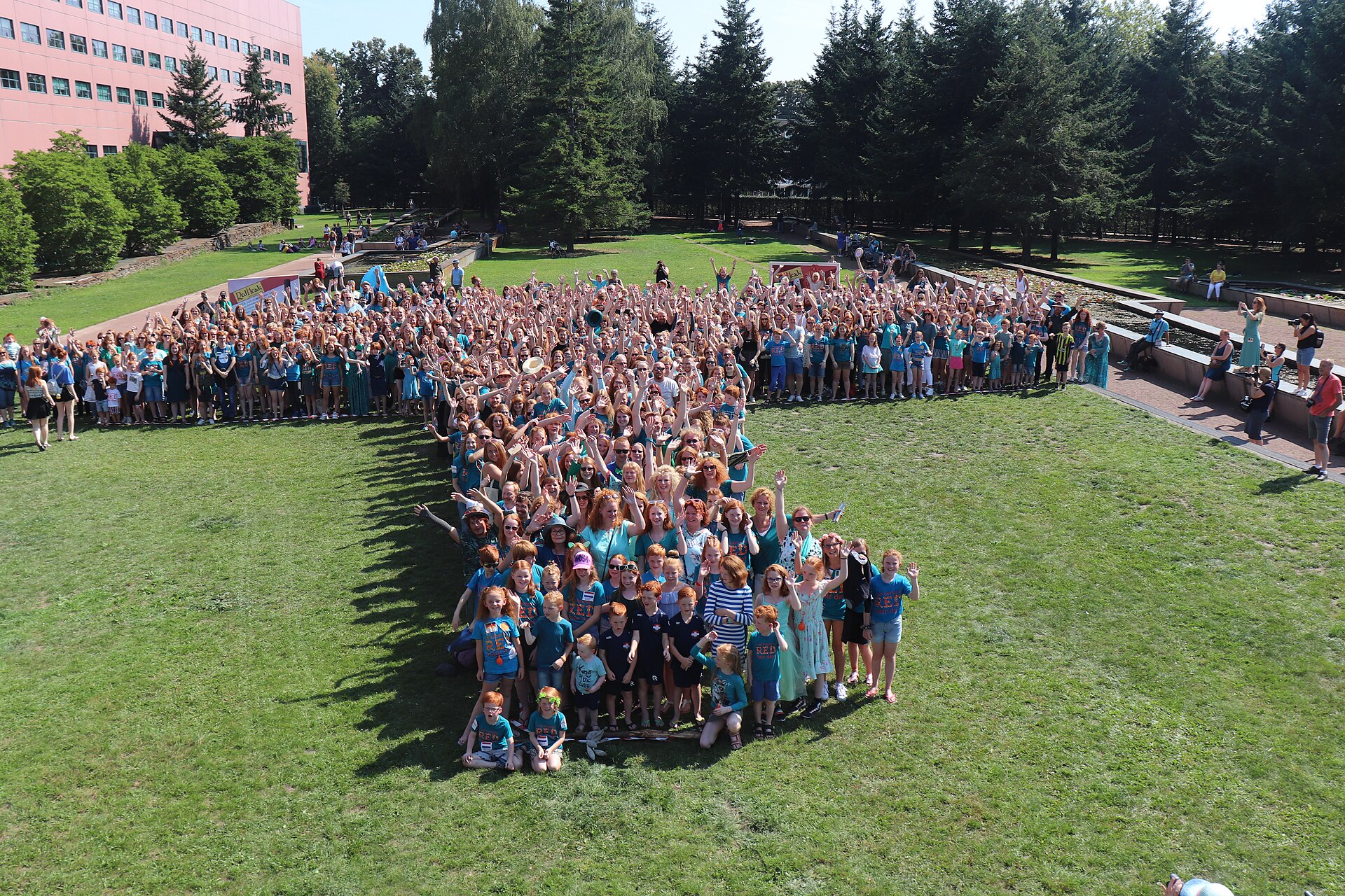 Общая фотография рыжих в цвете teal, первый фестиваль в Тилбурге, 25 августа 2019 года