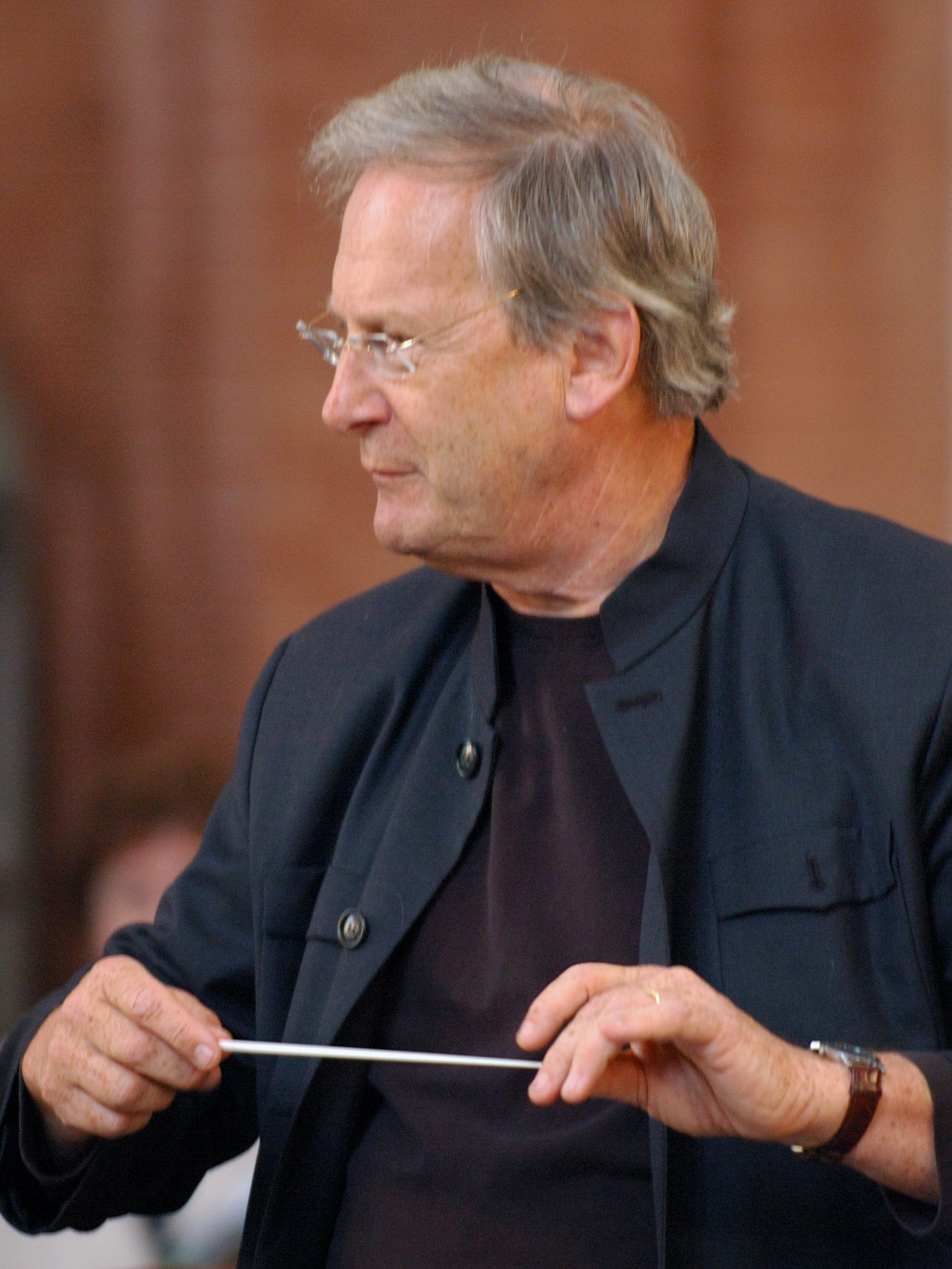 John Eliot Gardiner на репетиции во Вроцлаве