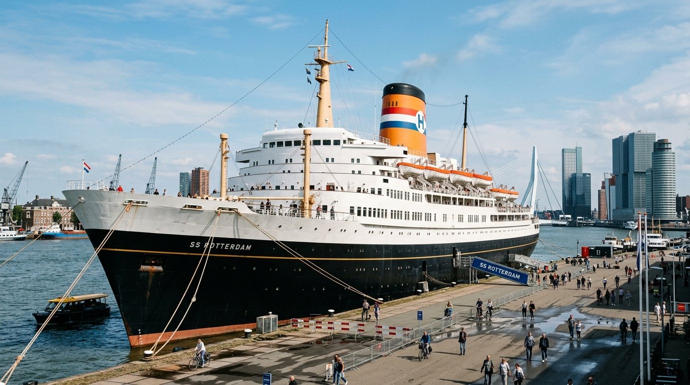 Величественный профиль SS Rotterdam
